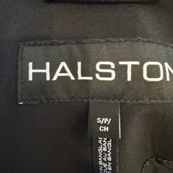 Halston Heritage Black Trench Coat - Picture 6 of 8